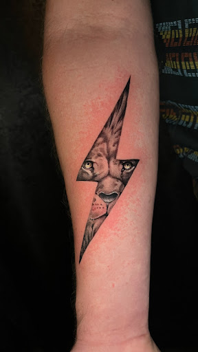Explore broncos tattoo ideas, creative tattoo ideas in Dallas, available at Sinners Tattoo Studio and Supply