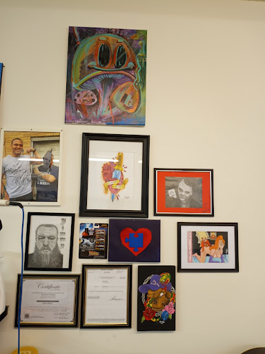 Explore cross sleeve tattoo ideas, creative tattoo ideas in New Haven, available at The Shire Tattoo Studio