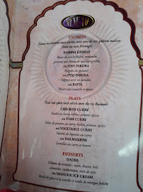 Bhameshwari Restaurant Indien à Draveil menu