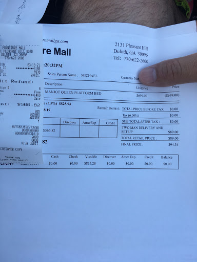 Furniture Store «Furniture Mall», reviews and photos, 2131 Pleasant Hill Rd, Duluth, GA 30096, USA