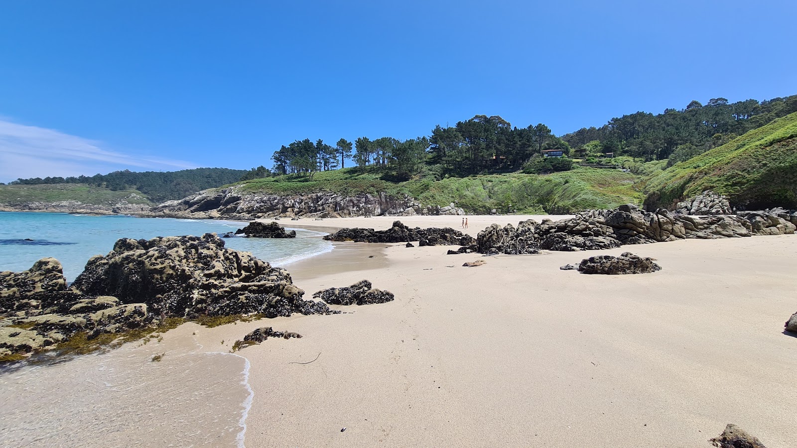 Foto van Praia de Rebordelo II met turquoise puur water oppervlakte