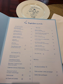 Carte du Restaurant La Méditerranée à Paris