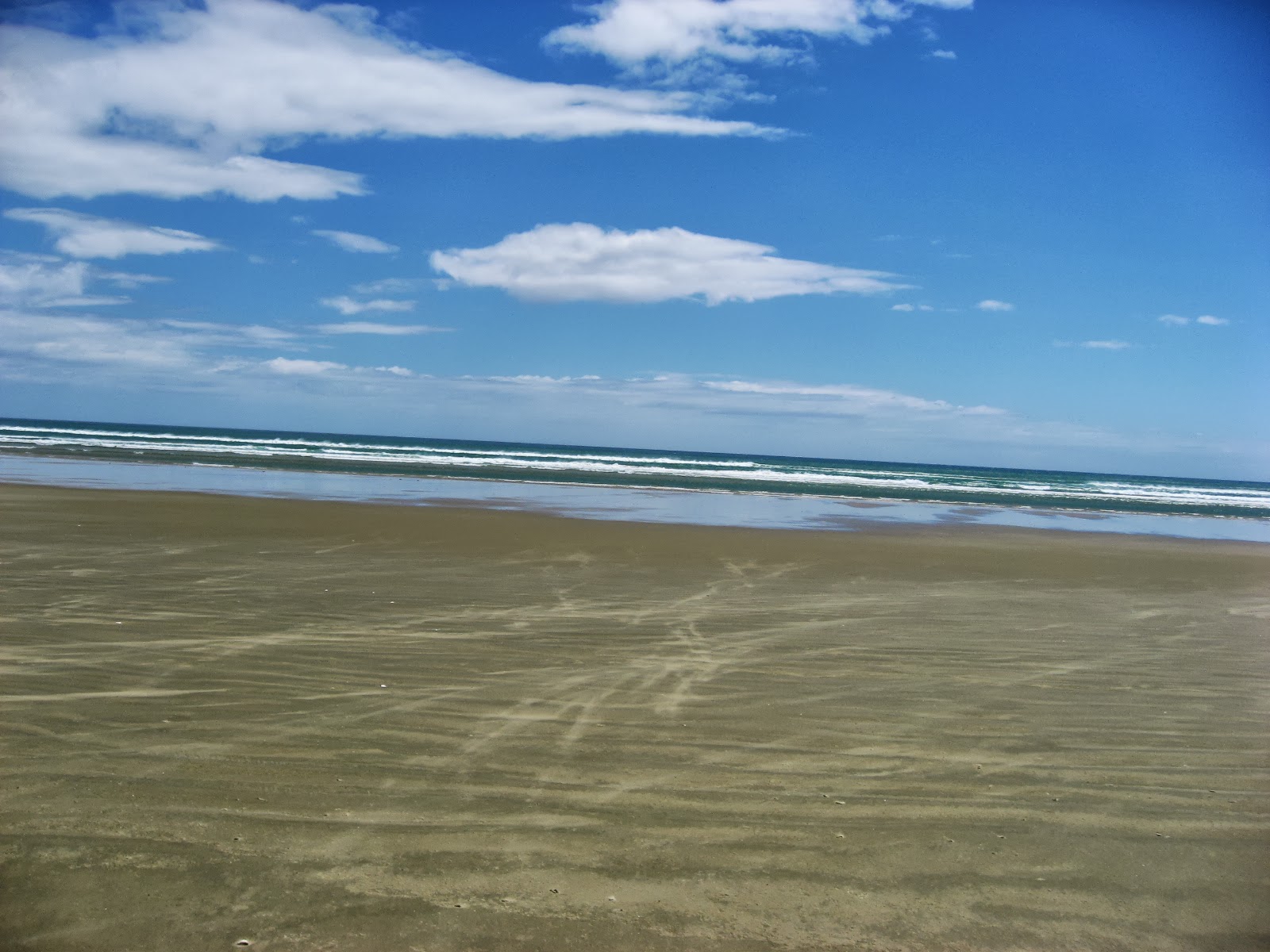 Foto af Maunganui Bluff Beach med lang lige kyst