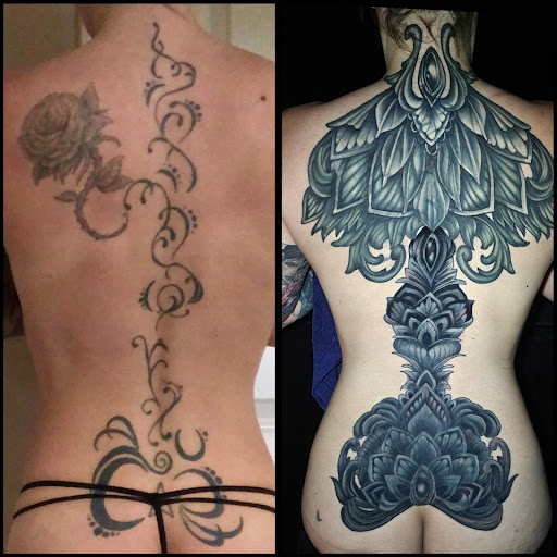 Explore jack o lantern tattoo ideas, creative tattoo ideas in Buford, available at Inked Arts Tattoo Studio