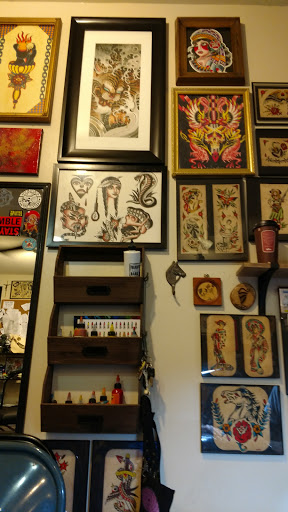 Explore tattoo ideas womens thigh, creative tattoo ideas in Fredericksburg, available at Golden Monkey Tattoo