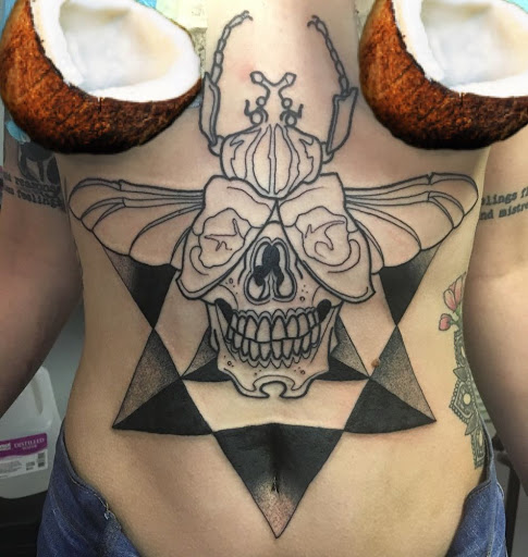 Explore black heart tattoo ideas, creative tattoo ideas in Delmar, available at Resolute Tattoo