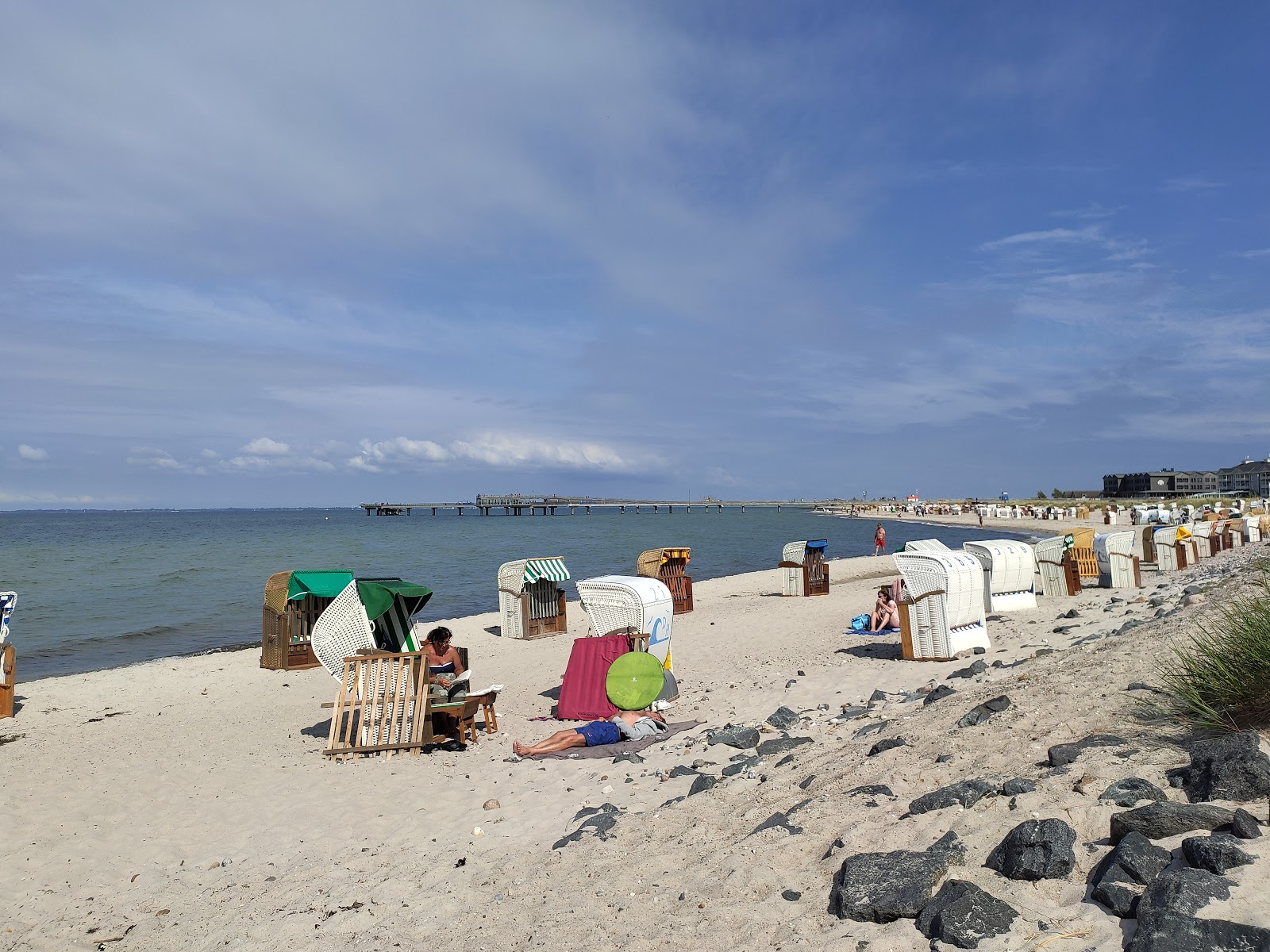 Heiligen Hafen Strand的照片 带有宽敞的海岸