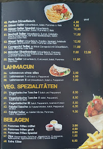 Menu du La Pizza à Bocholt