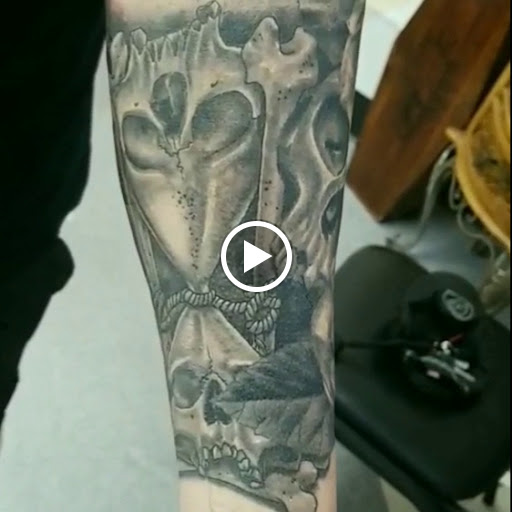 Explore stick figure tattoo ideas, creative tattoo ideas in Leesburg, available at Trademark Body Art