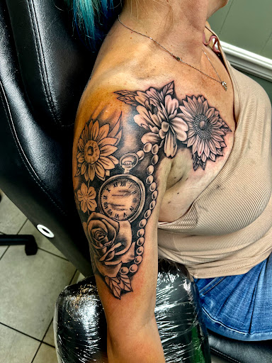 Explore princess and the frog tattoo ideas, creative tattoo ideas in Gadsden, available at Zekez Inkz Tattoos & Piercings