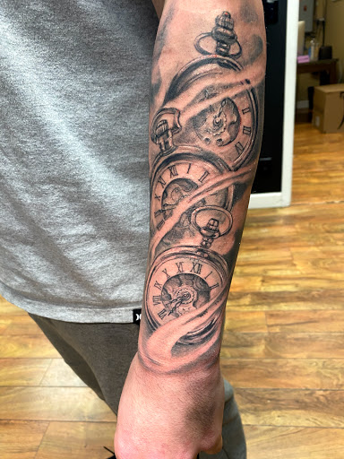 Explore simple fish tattoo ideas, creative tattoo ideas in Sioux Falls, available at Starry Eyed Studio