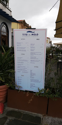 Tito del Molo à Viareggio menu