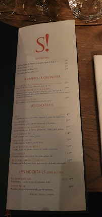 Saperlipopette à Puteaux menu