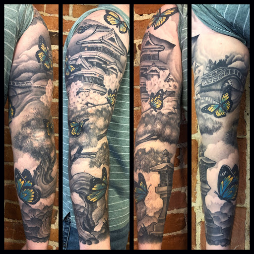 Explore mufc tattoo ideas, creative tattoo ideas in Buffalo, available at The Tilted Rose Tattoo