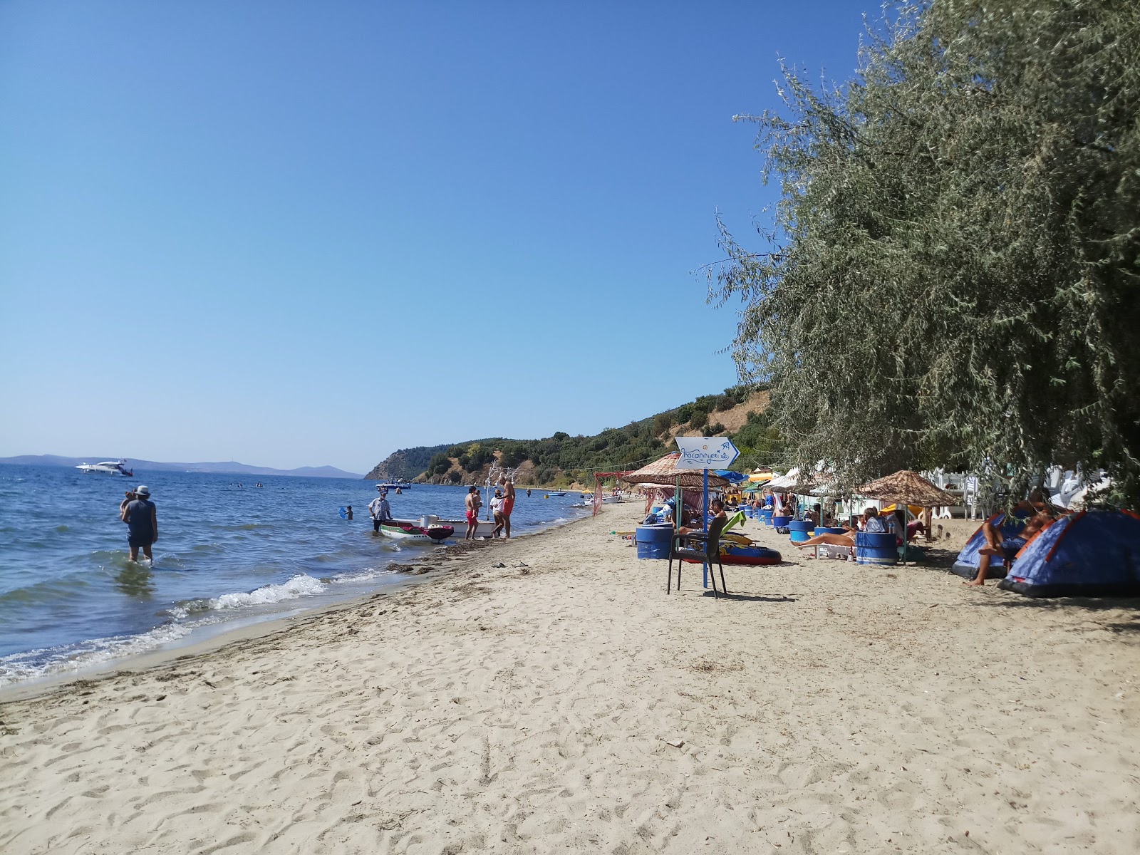 Photo of Cınaraltı beach with turquoise pure water surface