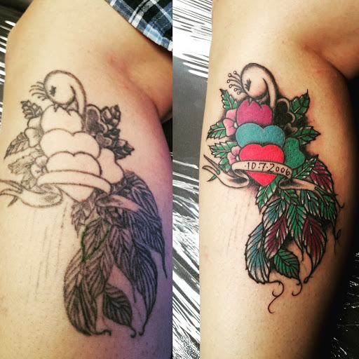 Explore 3 initial tattoo ideas, creative tattoo ideas in Tucson, available at Jesses Tattoos & Tattoo Supplies