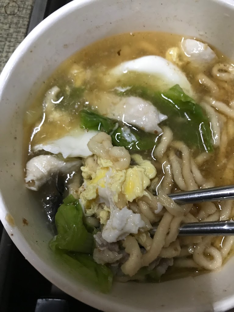 三色海鮮麵疙瘩 的照片