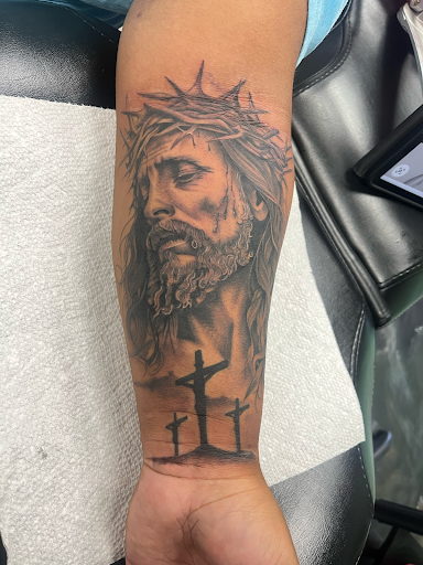 Explore blue tattoo ideas, creative tattoo ideas in Cincinnati, available at UniquInk Tattoos & Piercings