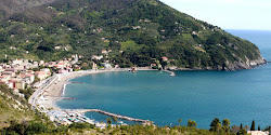 Foto van Levanto Strand met ruime baai