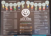 Menu du Asia King à Évreux