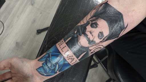 Explore pinky and the brain tattoo ideas, creative tattoo ideas in Lombard, available at New Hope Tattoo