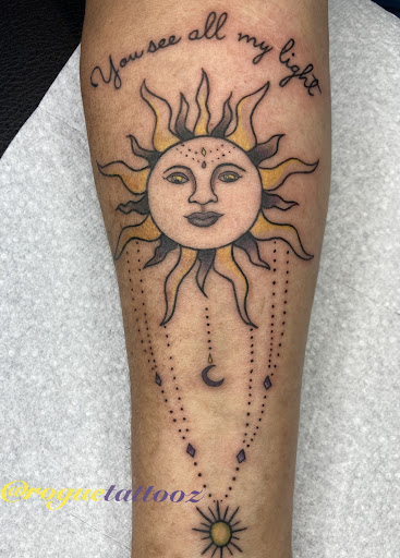 Explore pain tattoo ideas for guys, creative tattoo ideas in Bristol, available at Rogue Tattoos