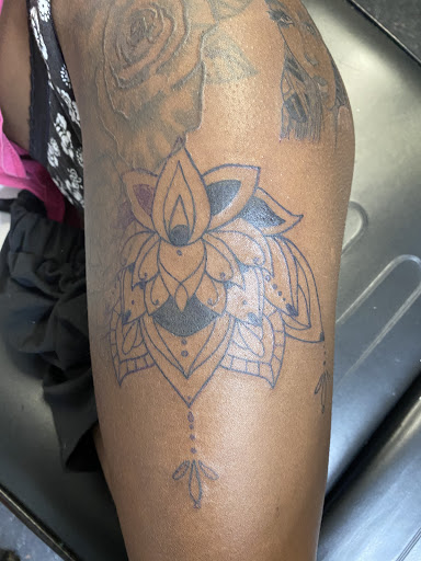 Explore aztec sleeve tattoo ideas, creative tattoo ideas in Memphis, available at Inkatsuki Tattoos Art Studio