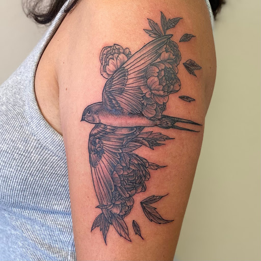 Explore demon tattoo ideas, creative tattoo ideas in Fort Collins, available at Meadowlark Tattoo
