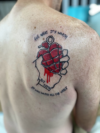 Explore men finger tattoo ideas, creative tattoo ideas in Aurora, available at Ronin Tattoo Studio INC