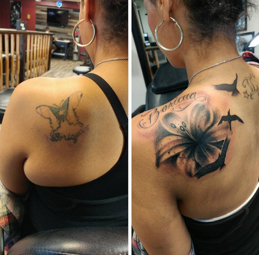 Explore daughters name tattoo ideas for dad, creative tattoo ideas in Phoenix, available at Grand Avenue Tattoo & Piercings