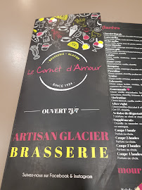 Le Cornet d'Amour à Berck menu