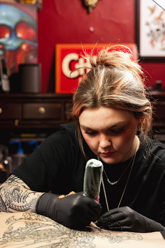 Explore outline tattoo ideas, creative tattoo ideas in Dallas, available at Lamar Street Tattoo Club