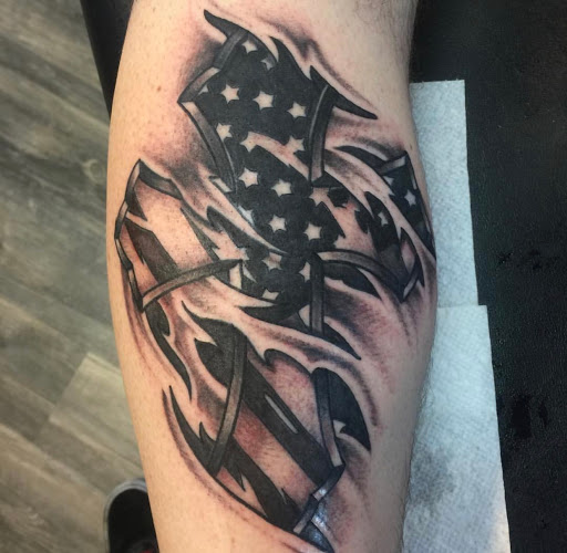 Explore tattoo cover up ideas for shoulder, creative tattoo ideas in San Angelo, available at Old Town Tattoo