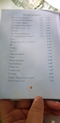 Restaurant Philip à Fontaine-de-Vaucluse menu