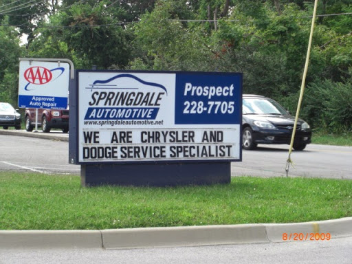 Auto Repair Shop «Springdale Automotive (Prospect)», reviews and photos, 13212 W U.S. Hwy 42, Prospect, KY 40059, USA