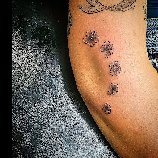 Explore patchwork tattoos ideas, creative tattoo ideas in San Diego, available at Goddess Temple Tattoo Studio