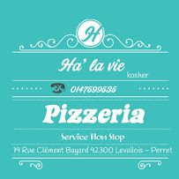 Pizzeria Ha' la vie kosher à Levallois-Perret (la carte)