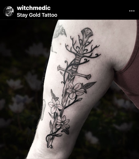 Explore lightning bolt tattoo ideas, creative tattoo ideas in Birmingham, available at Stay Gold Tattoo Hoover