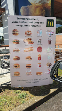 Menu du McDonald's à Sarreguemines