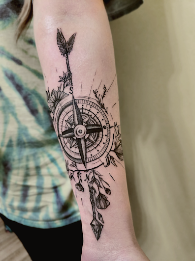 Explore mustang tattoo ideas, creative tattoo ideas in Charlotte, available at Olive Branch Tattoo Studio