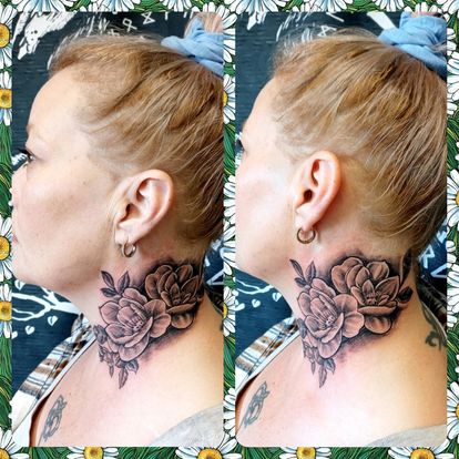 Explore black ink tattoo ideas, creative tattoo ideas in West Coxsackie, available at The Hall of Ravens