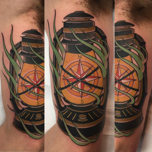 Explore tattoo ideas on the thigh, creative tattoo ideas in Johnson City, available at The Shamans Den