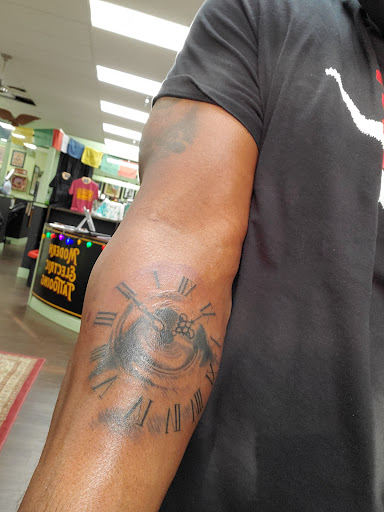 Explore cleavage tattoo ideas, creative tattoo ideas in Biloxi, available at Integrity Tattoo Company