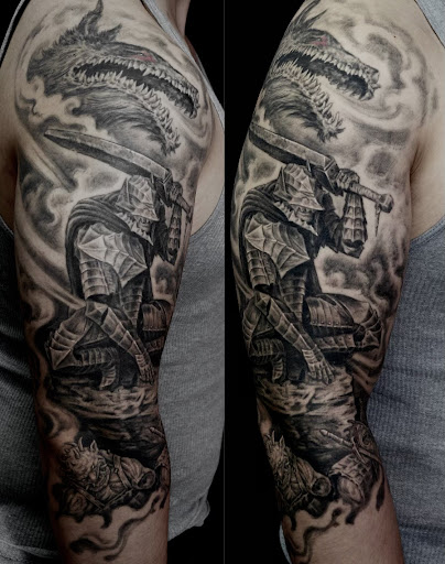 Explore ghost band tattoo ideas, creative tattoo ideas in Sunnyvale, available at Da Wei Tattoo Inc