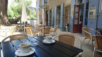 Bistrot littéraire à Lagrasse