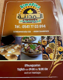 Restaurant libanais Al Madina à Osnabrück (le menu)