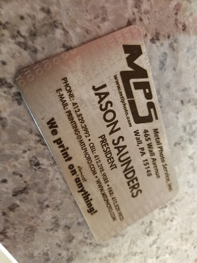 Commercial Printer «Metal Photo Services», reviews and photos, 465 Wall Ave, Wall, PA 15148, USA