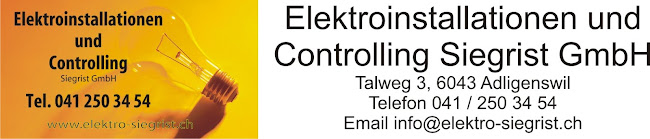 Elektroinstallationen und Controlling Siegrist GmbH, Elektro Siegrist Adligenswil - Elektriker