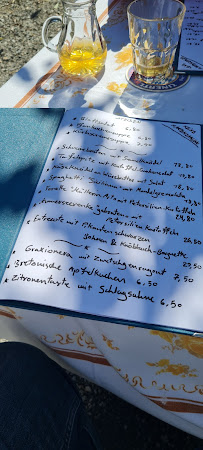 Menu du Gasthof Beim Wangerbaur à Greifenberg