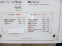 Menu / carte de O Escondidinho à Ponte de Lima